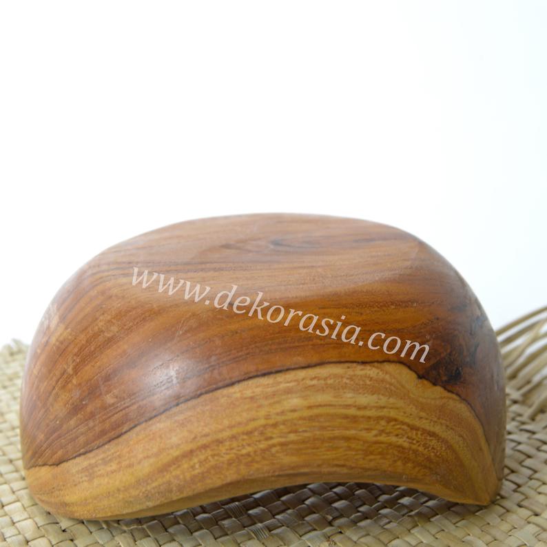 Antique Shape Teak Bowl Diameter 5.7 inches, Serving Wood Bowls - Image 4