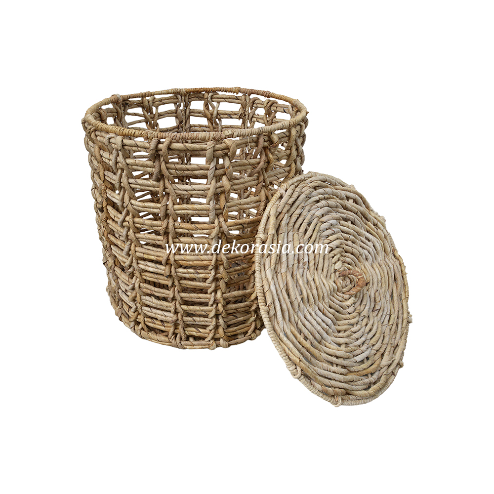 Basket Large Storage Basket Banana Woven, Natural Handicraft Woven Basket - Image 3