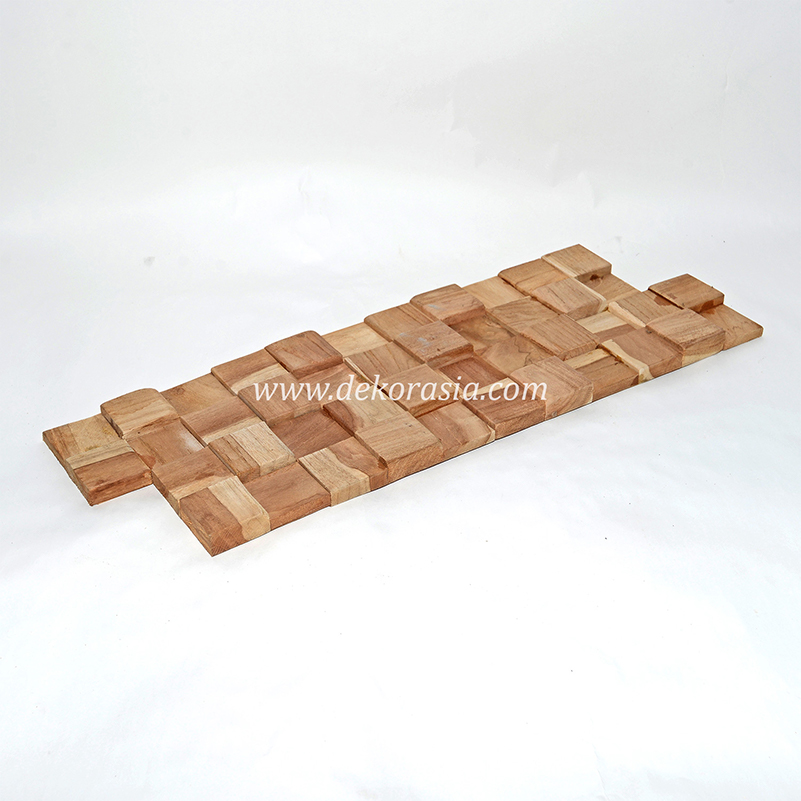 Wood Wall Cube Wall Cladding, Decorative Interior Natural Wall Cladding - Image 1