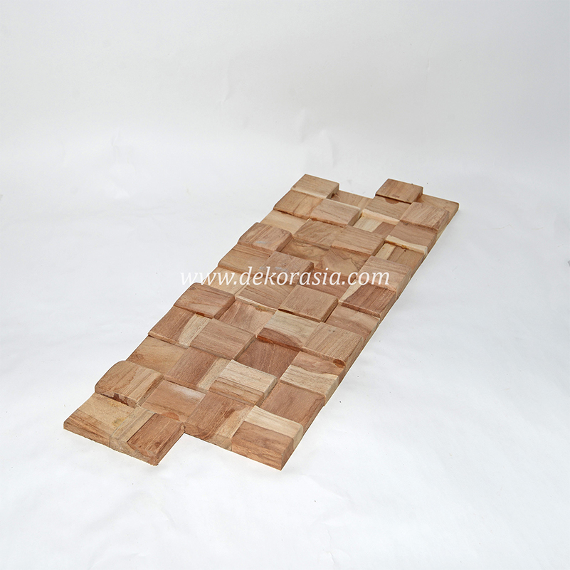 Wood Wall Cube Wall Cladding, Decorative Interior Natural Wall Cladding - Image 2