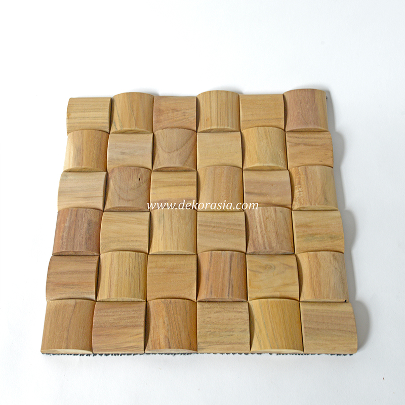 Wood Wall High Quality 3D Wood Wall Cladding Indoor Decoration, Log Teak Wall Cladding - Image 1