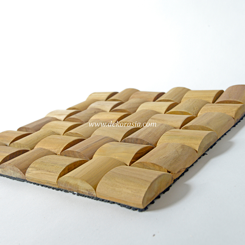 Wood Wall High Quality 3D Wood Wall Cladding Indoor Decoration, Log Teak Wall Cladding - Image 2