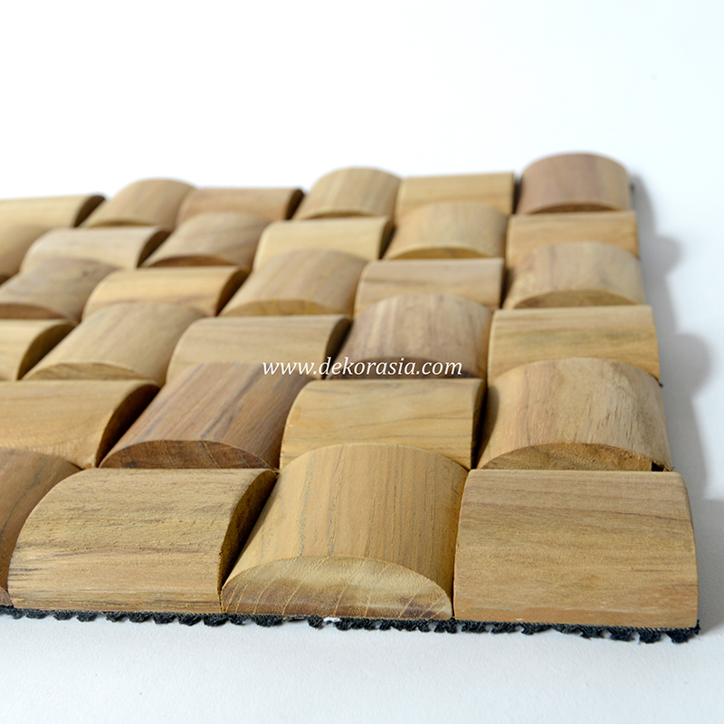 Wood Wall High Quality 3D Wood Wall Cladding Indoor Decoration, Log Teak Wall Cladding - Image 3