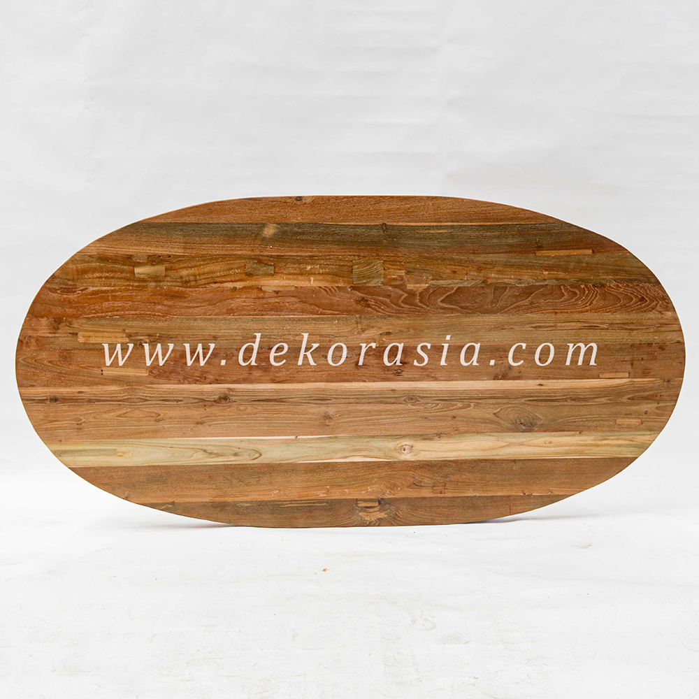 High Quality Wooden Oval Table Top, Wood Table Oval Shape for Dining Tables Home Furniture - Image 2