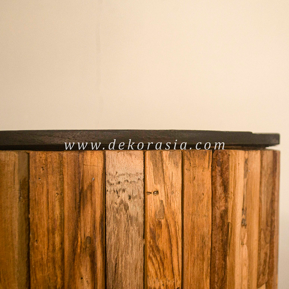 Round Porous Wooden Stool - Wooden Stools for Home Furniture - Image 4