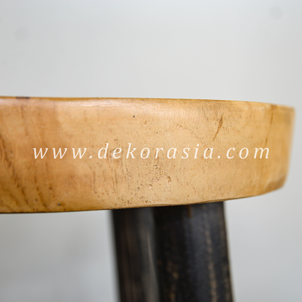 Round Wash Stool - Wooden Stools for Home Furniture - Image 3