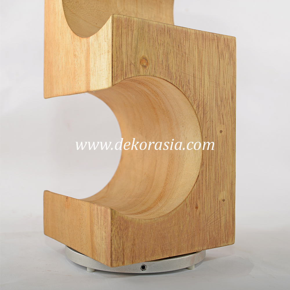 Square Wine Holder, Wooden Wine Rack Storage, 4 Bottle Wine Rack - Image 2