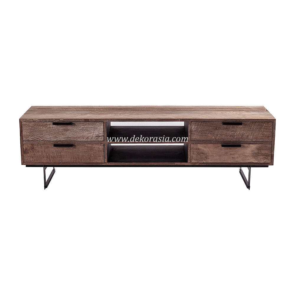 TV Dresser Pesaro with Drawer Storage for Bedroom Living Room, Wood TV Stand Luxury Classic