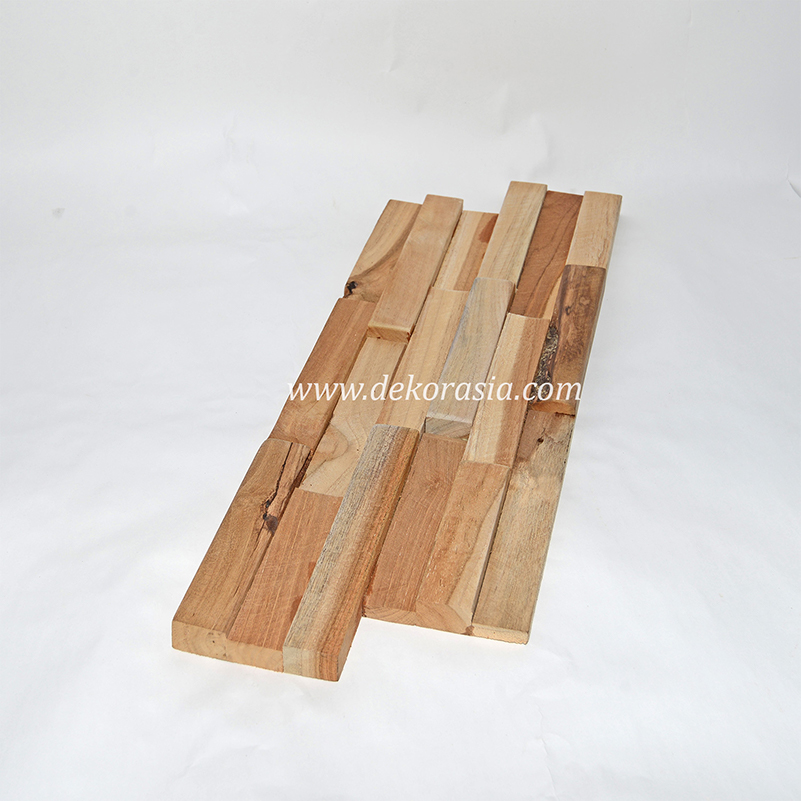 Natural Teak Wall Cladding, Wood Wall Flooring Wood Interior Decorative - Image 2