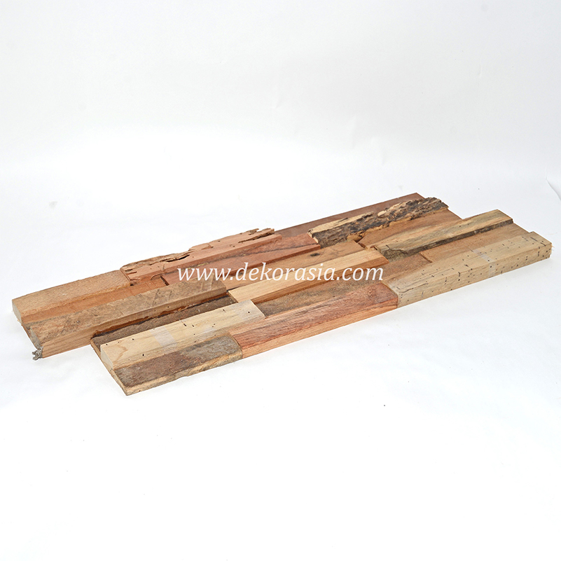 Wood Wall Flooring Teak Bark Wall Cladding for Wall Home Interior, Natural Wall Cladding - Image 1