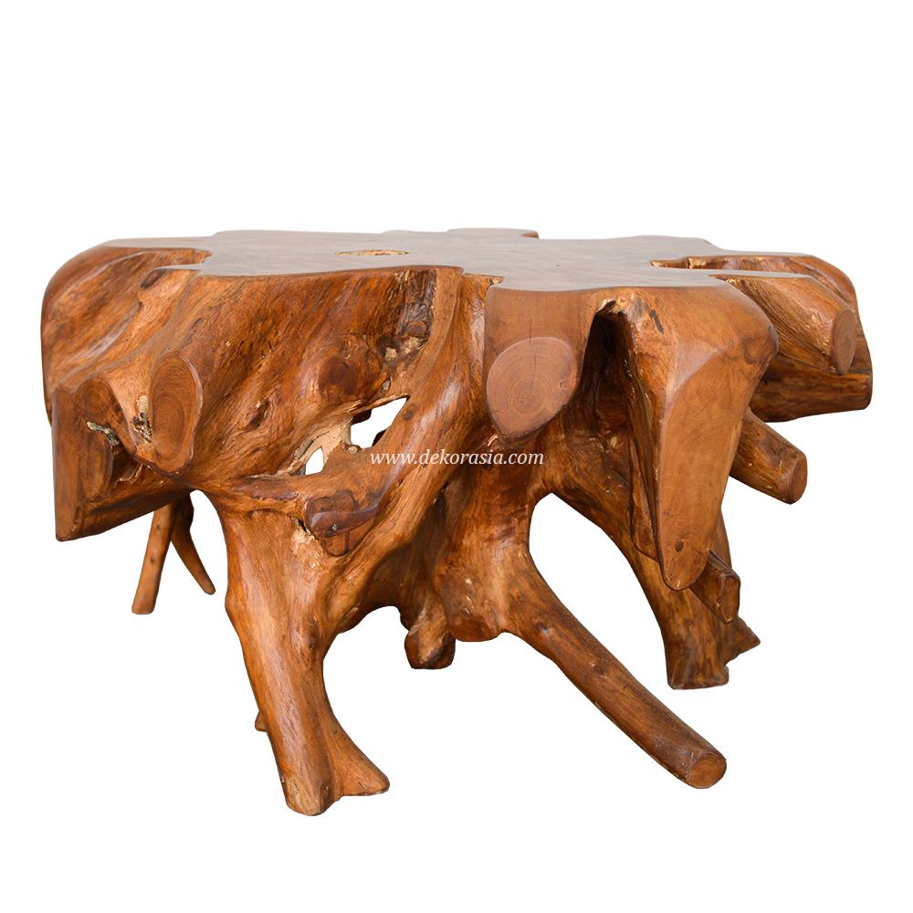 Teak Root Coffee Table for Living Room Furniture, Unique Wooden Coffee Table Teak Root Table - Image 1