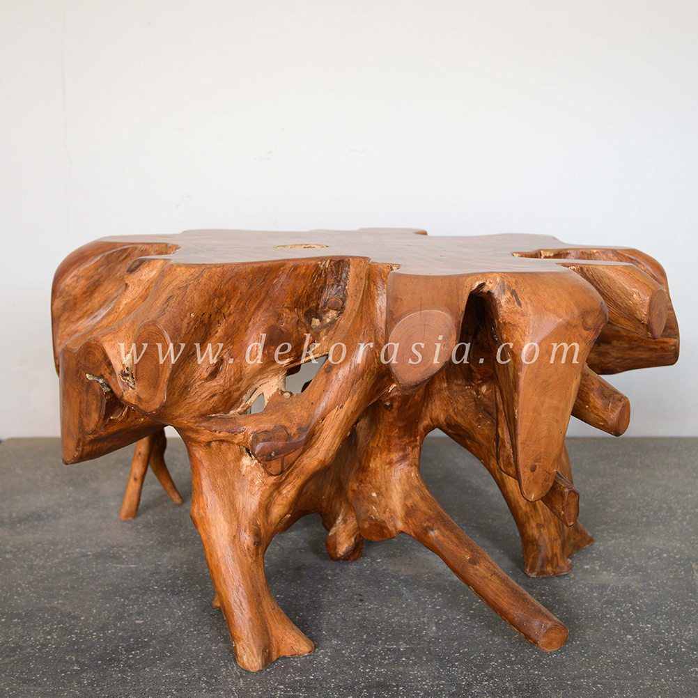 Teak Root Coffee Table for Living Room Furniture, Unique Wooden Coffee Table Teak Root Table - Image 2