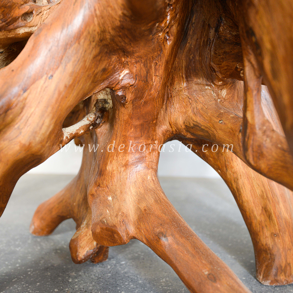 Teak Root Coffee Table for Living Room Furniture, Unique Wooden Coffee Table Teak Root Table - Image 3
