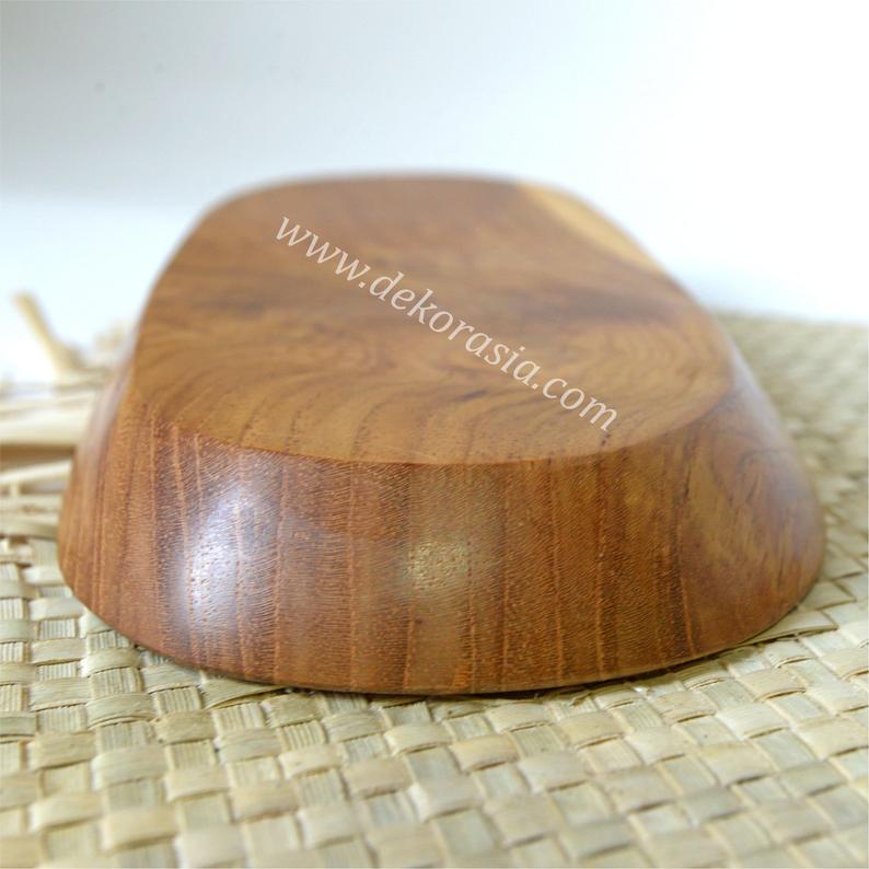 Natural Teak Wood Oval Tray, Dinnerware Set Dishes and Trays - Image 4