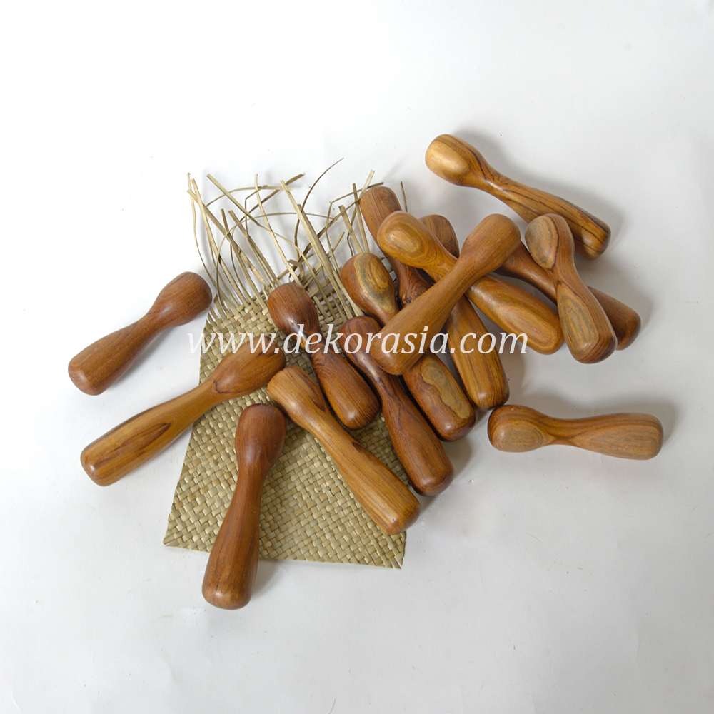 Natural Teak Wood Pestle, Wooden Pestle Kitchenware - Image 1