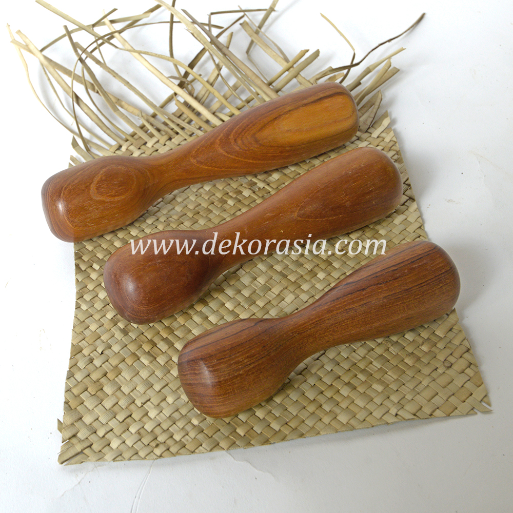 Natural Teak Wood Pestle, Wooden Pestle Kitchenware - Image 2