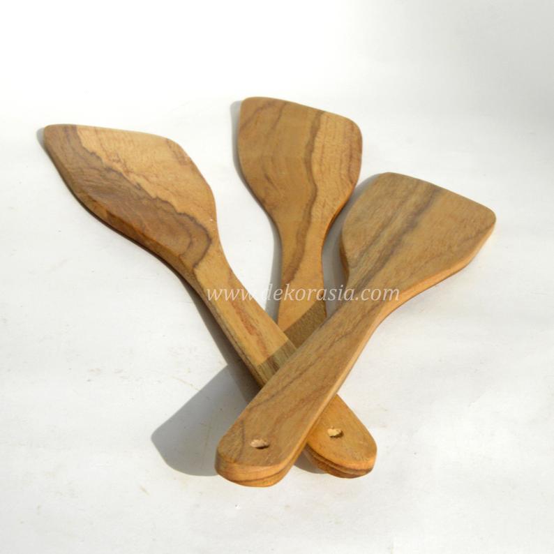 Teak Wood Spatula Kitchen Utensil, Wooden Spatula Cooking Utensil Set For Kitchen - Image 3