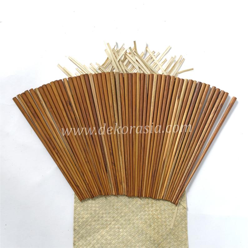 Teak Wooden Chopsticks in Length 9.5 Inches, Natural Chopsticks Wood - Image 1
