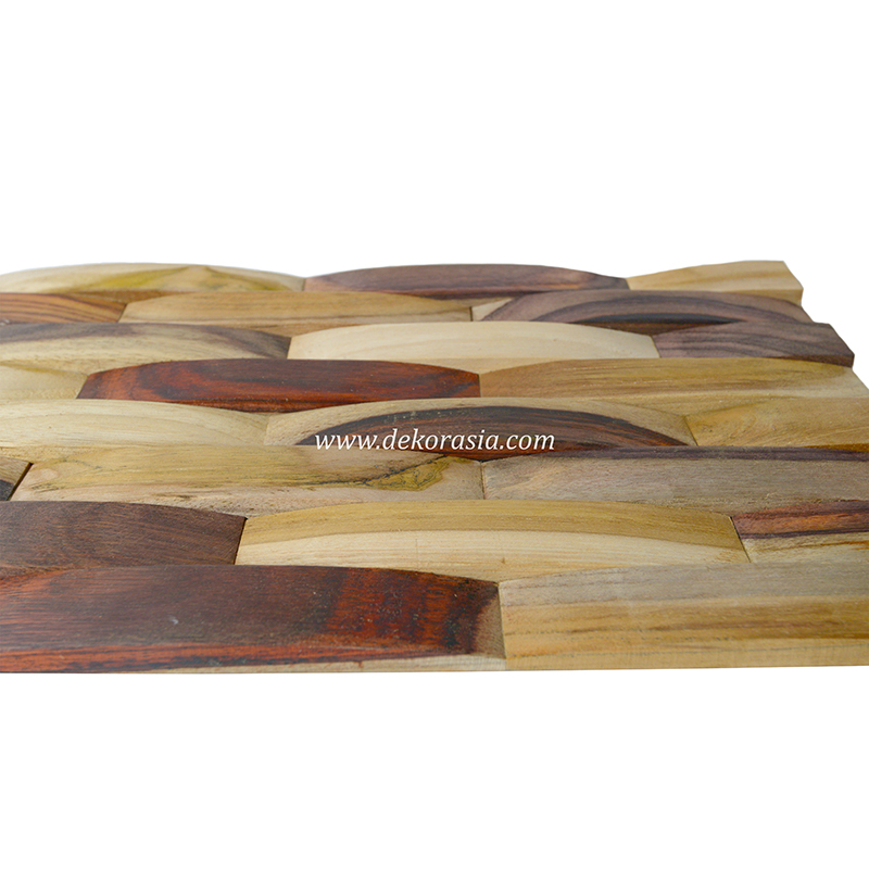 Wood Wall Wave Mix Young, Natural Wall Cladding for Home Decoration - Image 2