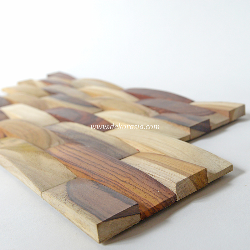 Wood Wall Wave Mix Young, Natural Wall Cladding for Home Decoration - Image 3
