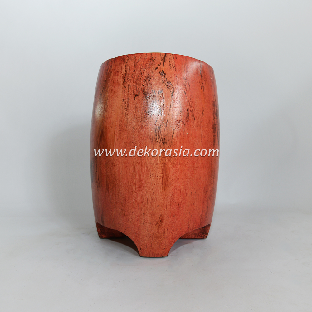 Home Furniture Wooden Stool Chair, Red Wood Stool for Patio Living Room, Solid Wood Furniture - Image 2