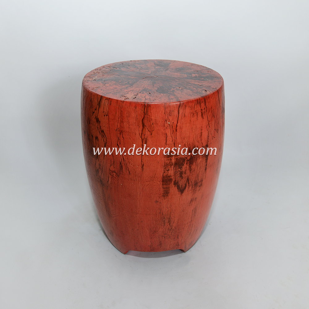 Home Furniture Wooden Stool Chair, Red Wood Stool for Patio Living Room, Solid Wood Furniture - Image 4