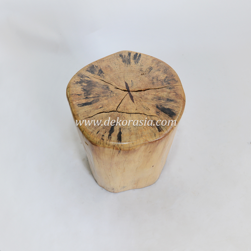 Round Wooden Stool, Custom Wooden Stool Living Room Furniture, Natural Wood Stool Decorative - Image 4