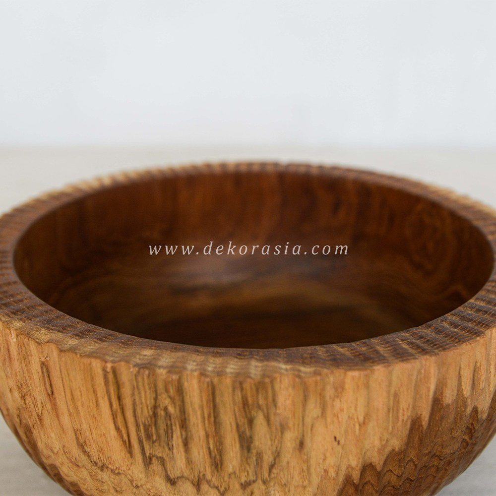 Wooden Fruit Bowl Tableware, Wooden Bowls for Salad, Dinnerware Sets Dishes Wood Bowl - Image 2