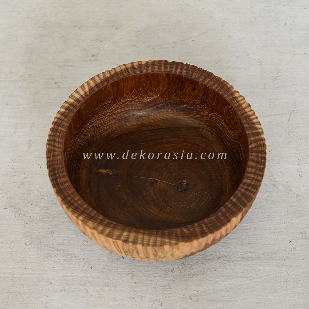 Wooden Fruit Bowl Tableware, Wooden Bowls for Salad, Dinnerware Sets Dishes Wood Bowl - Image 3
