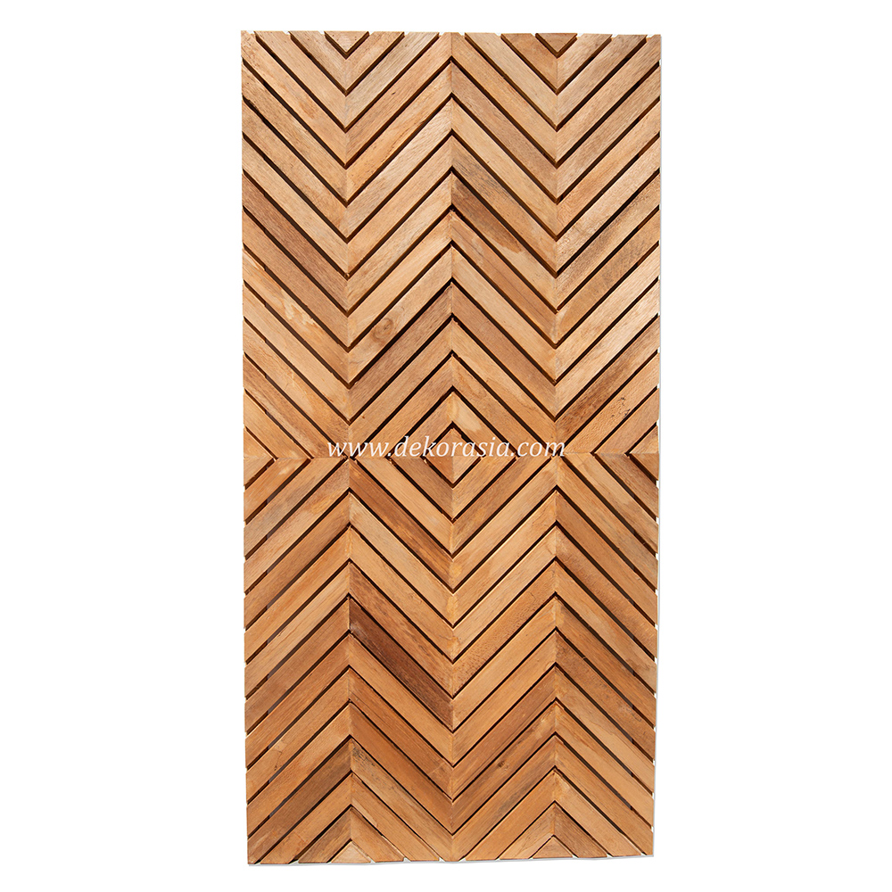 Wood Panels Spider Pattern Design - Natural Wood Fence Variation Pattern - Image 1