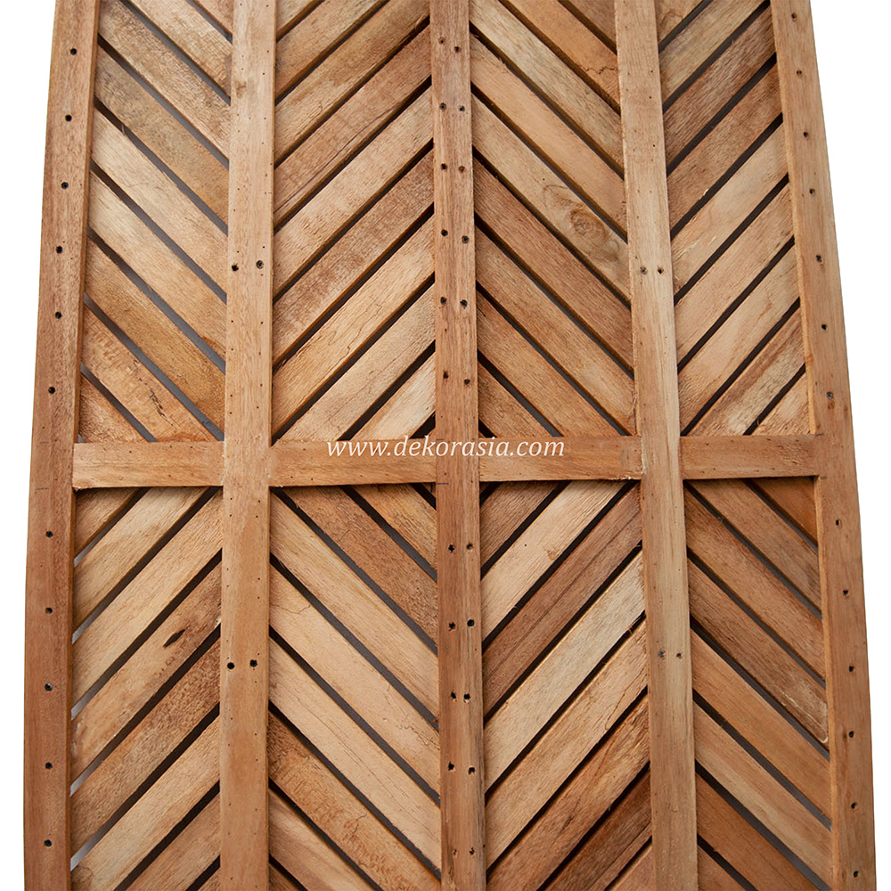 Wood Panels Spider Pattern Design - Natural Wood Fence Variation Pattern - Image 3