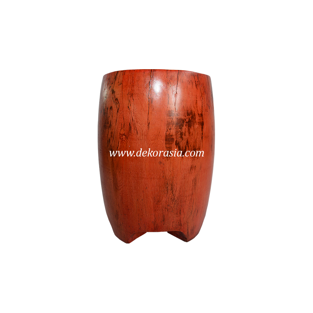 Home Furniture Wooden Stool Chair, Red Wood Stool for Patio Living Room, Solid Wood Furniture - Image 1
