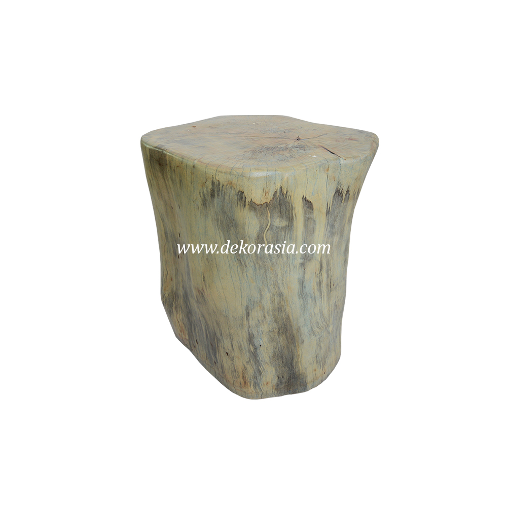 Wooden Stool Soft Green Decorative, Tamarind Wood Stool for Home Decoration, Solid Wood Stool - Image 1