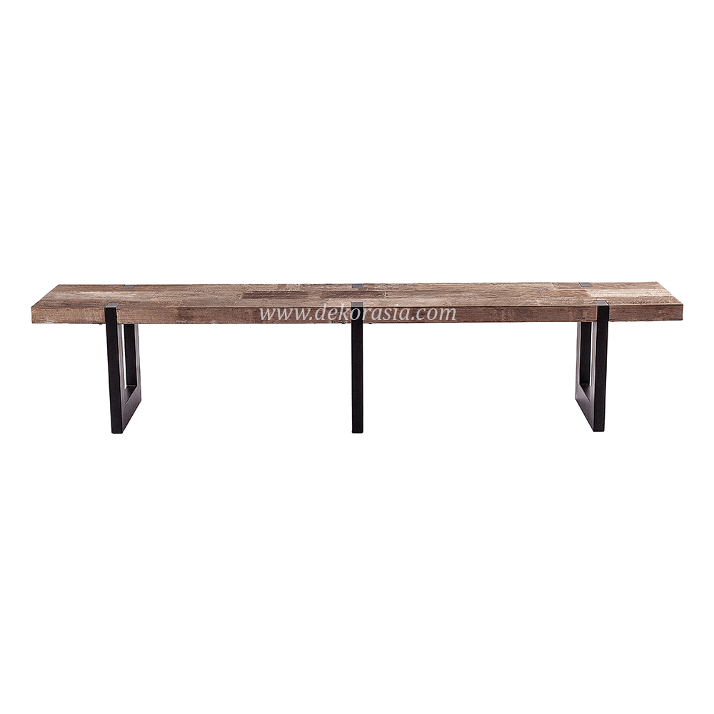 Wooden Bench Charlotte - Natural Wood Bench for Living Room Furniture