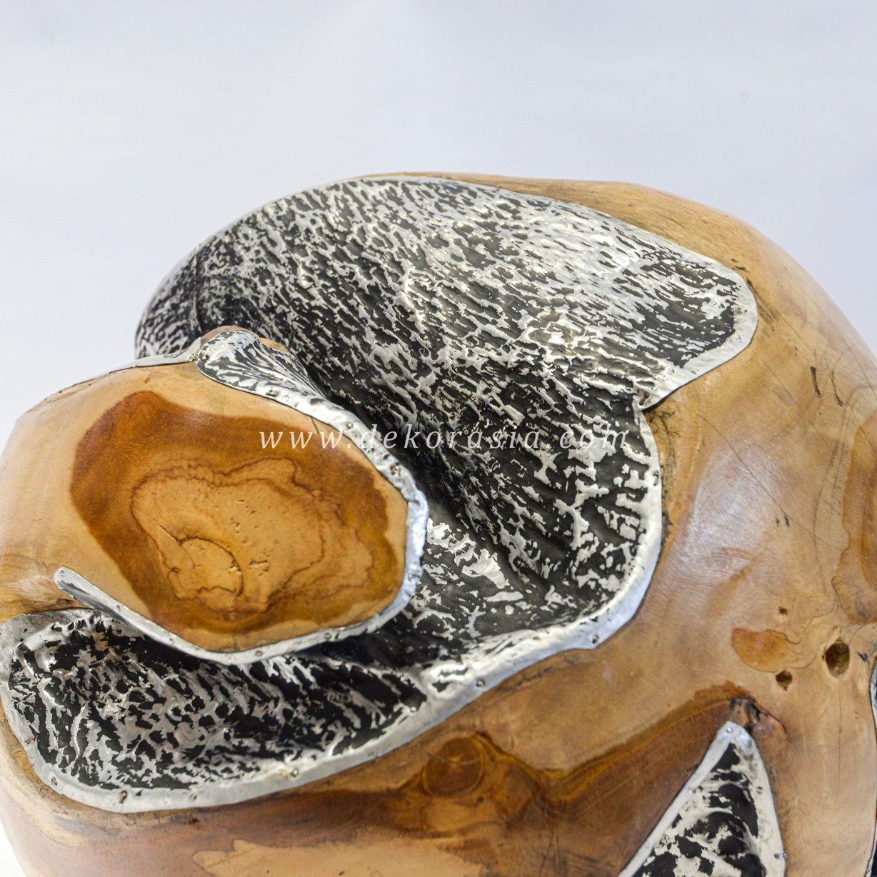 Wooden and Aluminium Decorative, Wooden Ball for Home Decoration, Wooden Ball Handmade - Image 3
