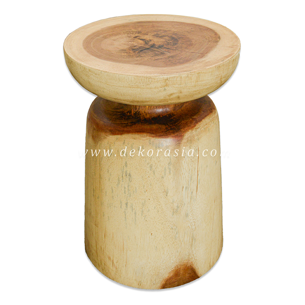 Mushroom Wooden Stool for Home Furniture - Image 1