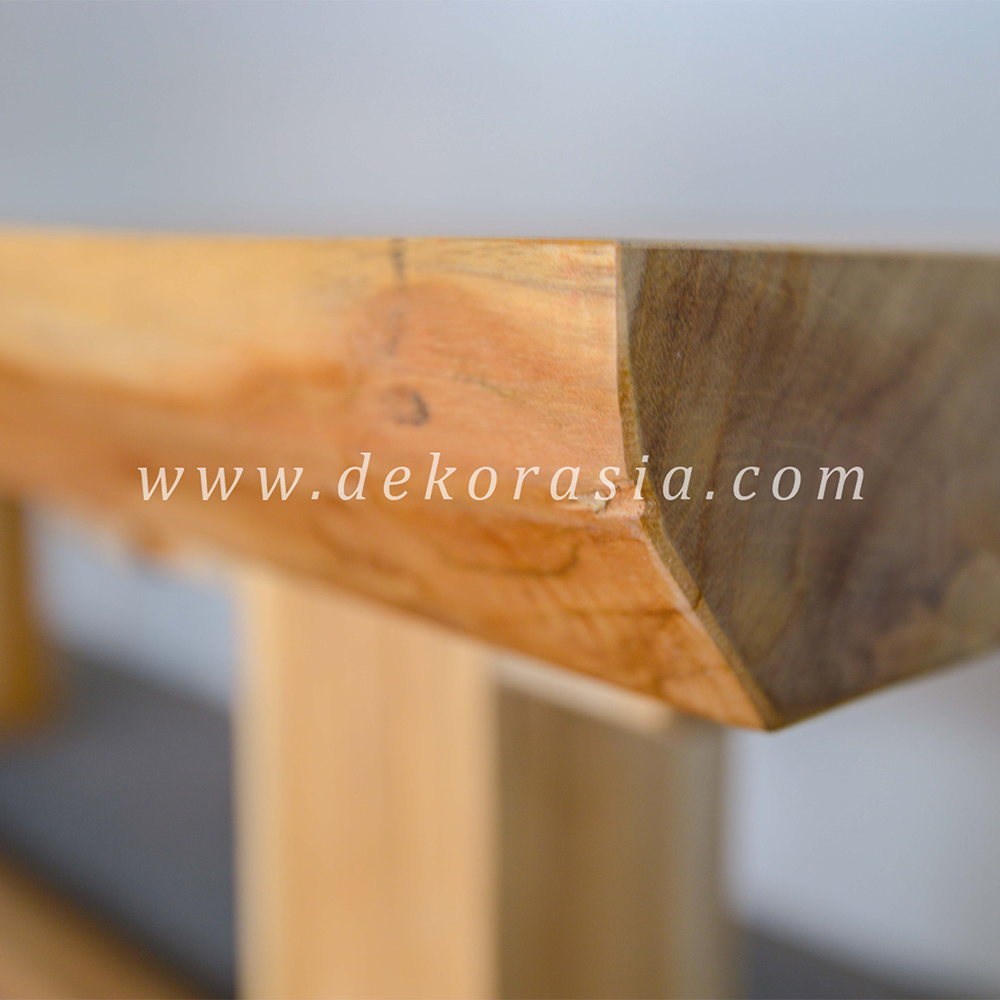 Rectangle Teak Table, Natural Wood Table for Dining Room or Meeting, Table Luxury Home Furniture - Image 4