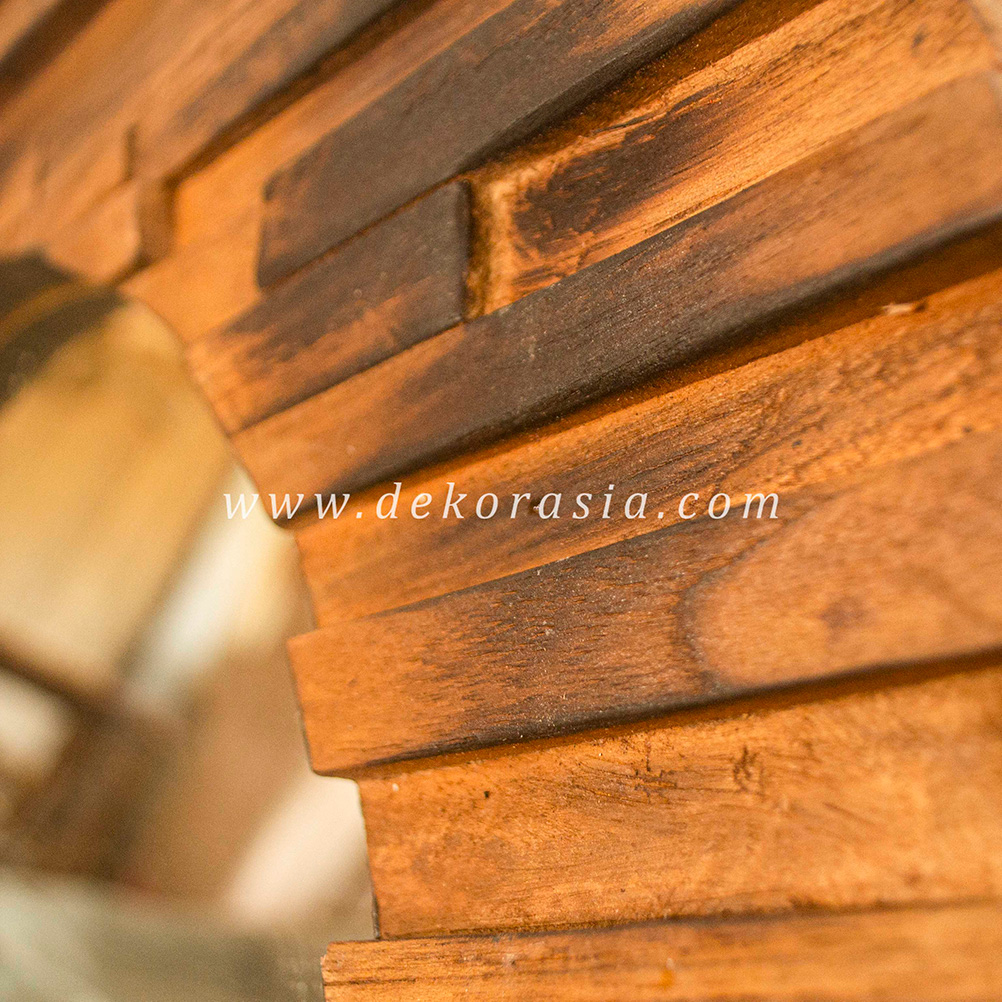Round Rustic Mirror Hanging Mirror Wall Decoration - Mirror Home Decoration - Image 3