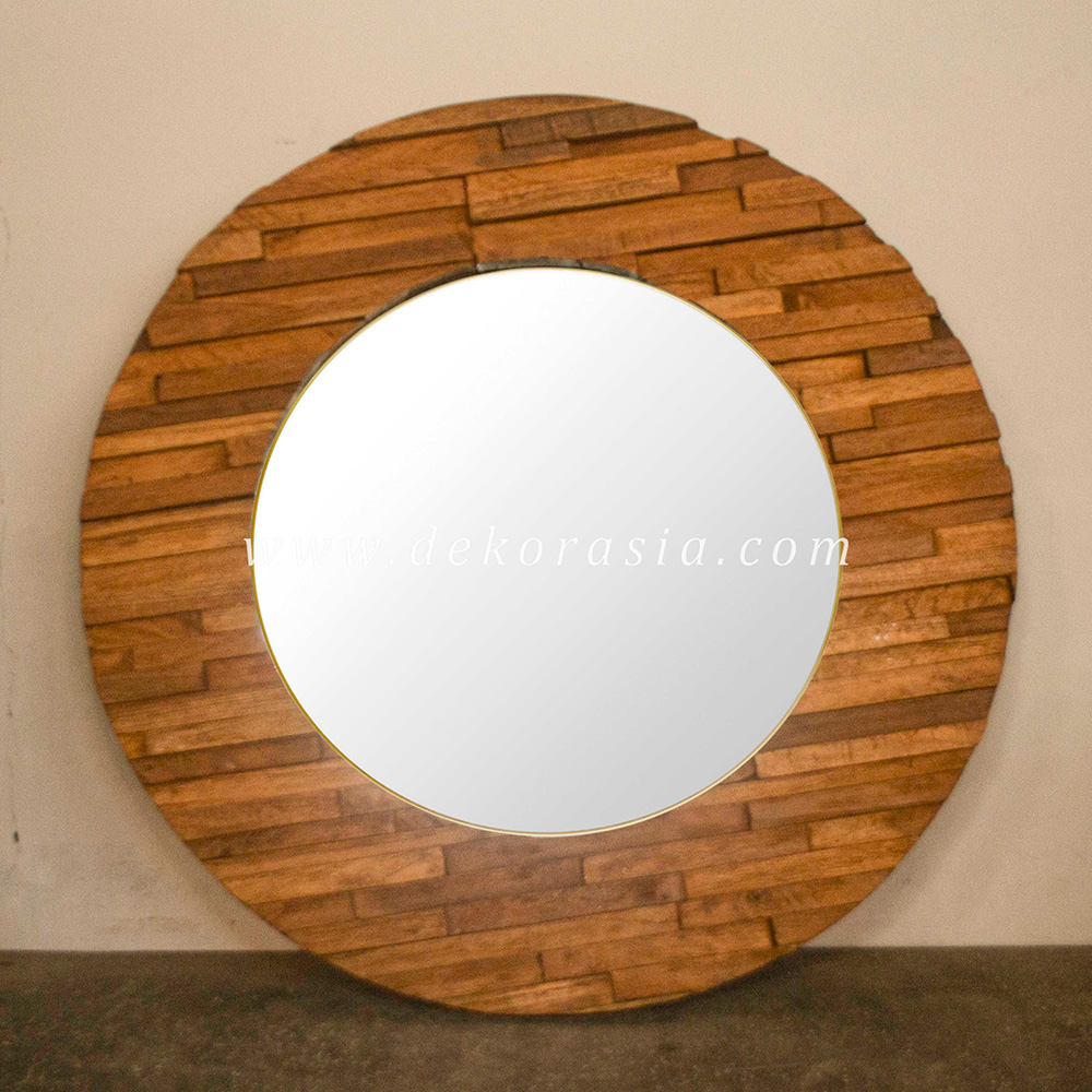 Round Rustic Mirror Hanging Mirror Wall Decoration - Wall Mirror Decorative