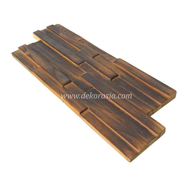 Wood Wall Rustic Ripple, Natural Wood Wall Cladding - Image 4