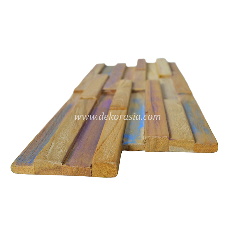 Wood Wall Panels Rainbow, Natural Wood Wall Cladding for Wall Decoration - Image 4