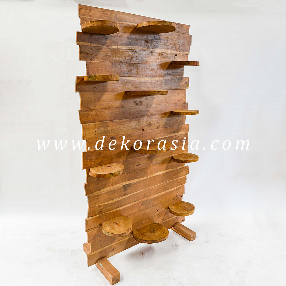 Teak Pot Stand Flower Decorative for Home Decoration - Flower Pot Stand Display Rack Garden Decoration - Image 1