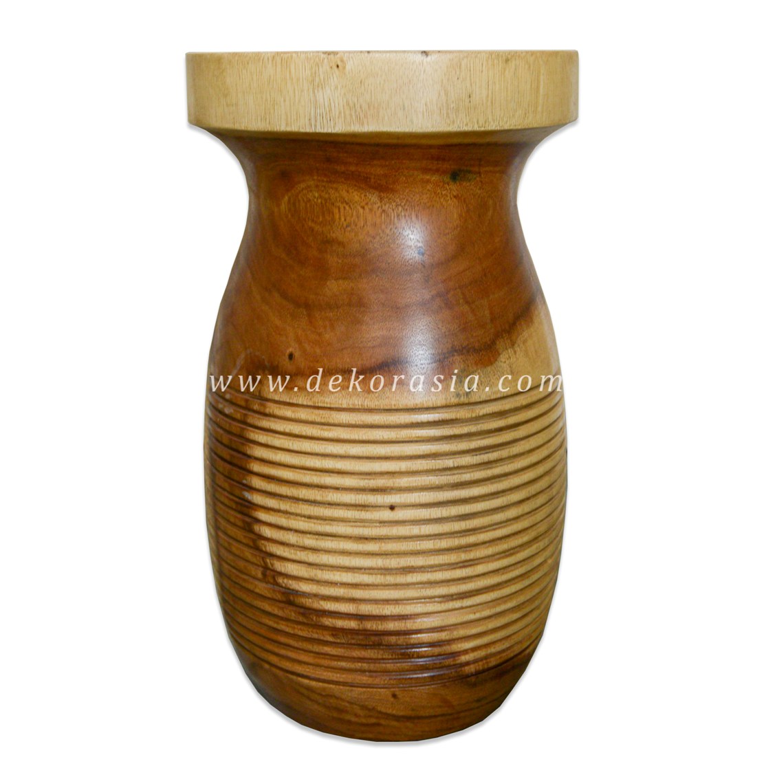 Turned Carved Suar Stool - Wooden Stools for Home Furniture - Image 2