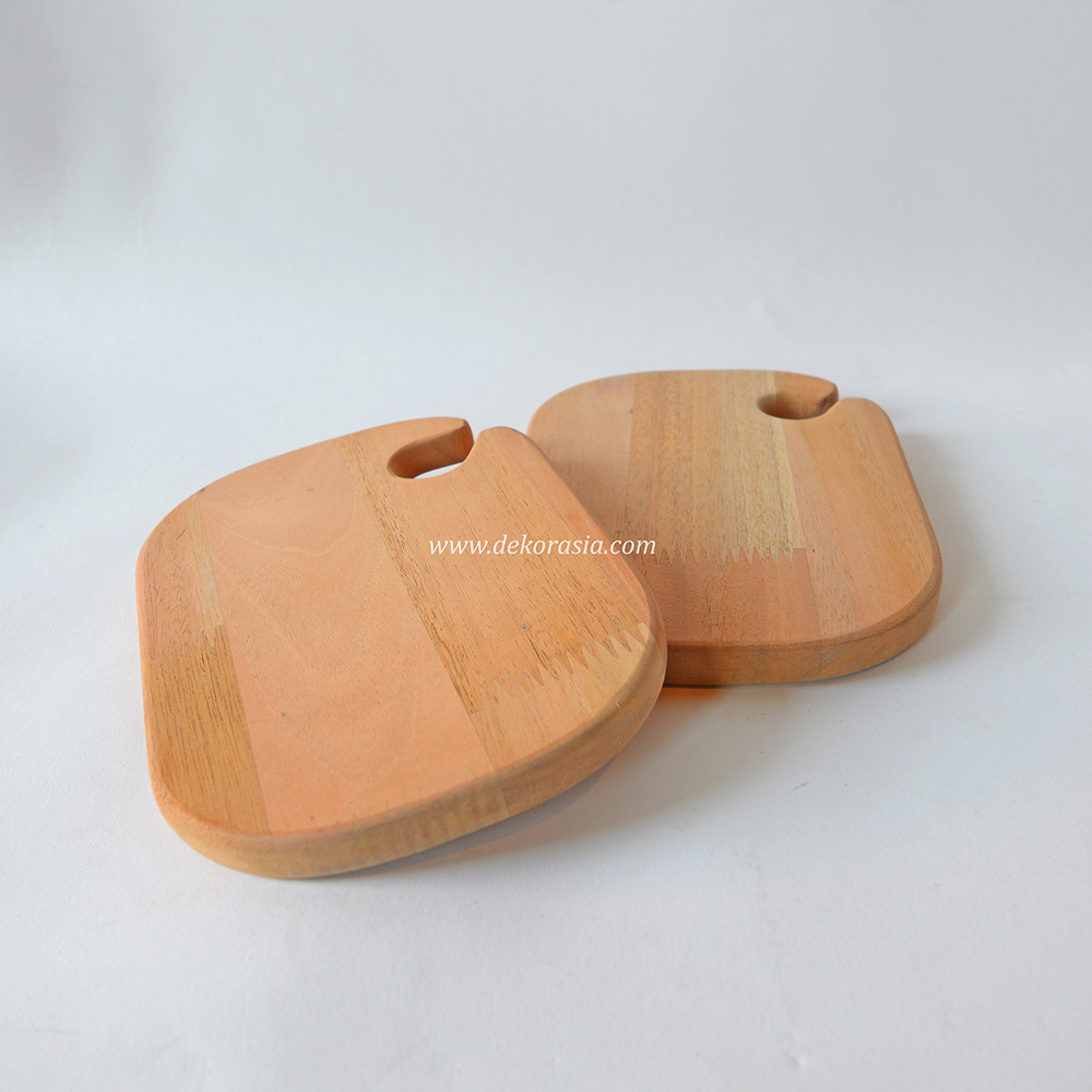Unique Shape Cutting Board, Natural Wood Chopping Board - Image 3