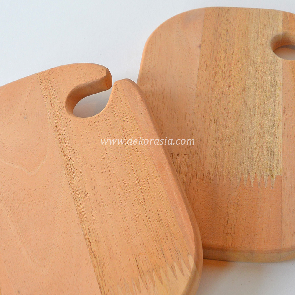 Unique Shape Cutting Board, Natural Wood Chopping Board - Image 4