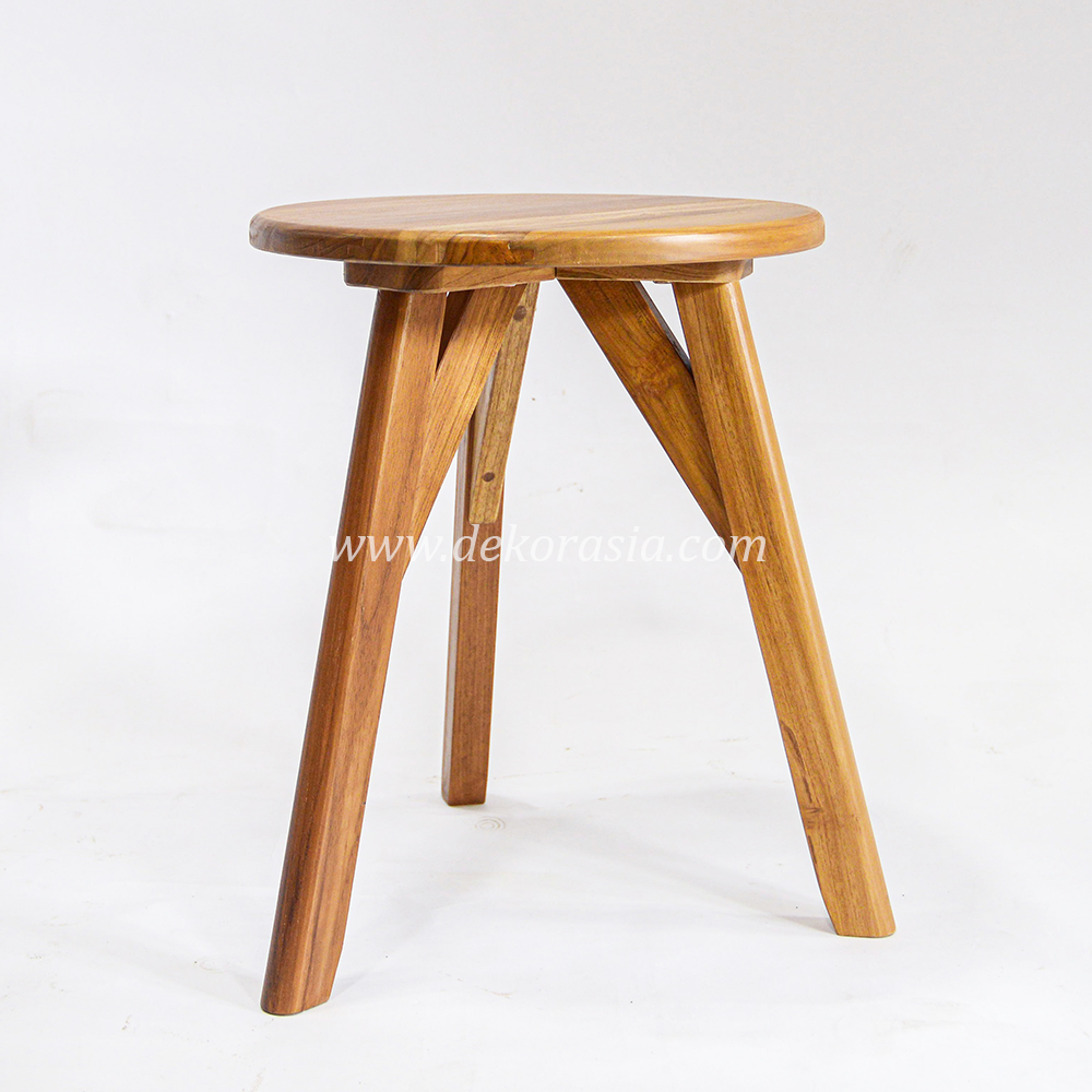 Wooden Lamination Round Stool - Wooden Stools for Home Furniture - Image 2